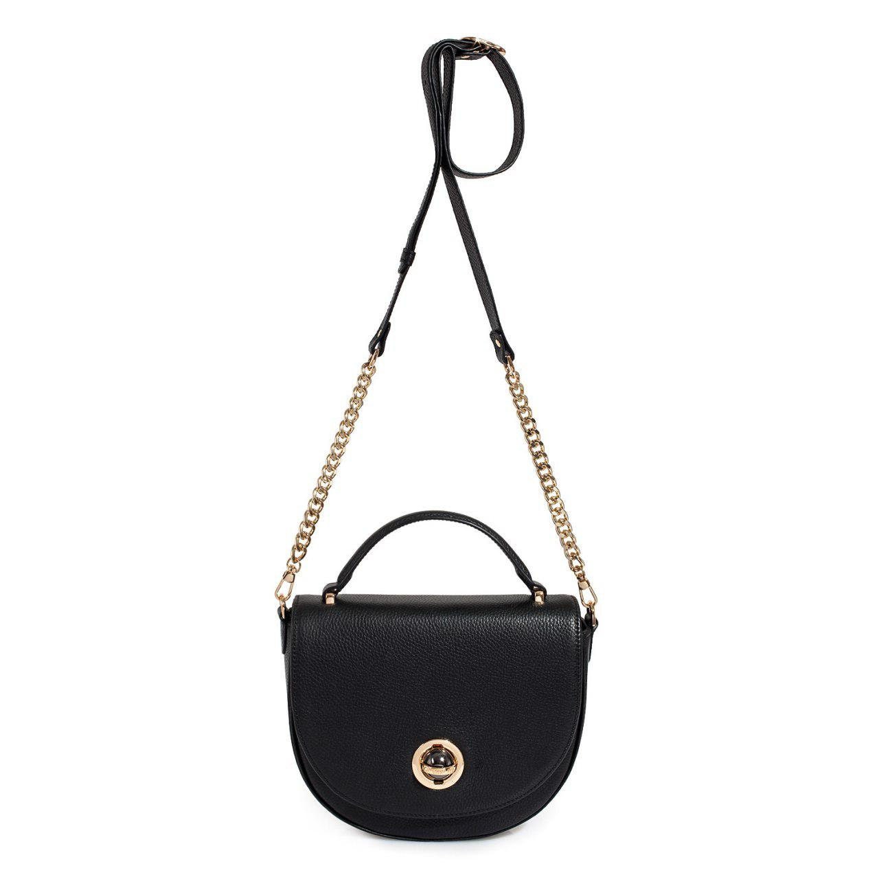 Leather Cross body Bag, Black Leather Shoulder Bag, Women's Leather Crossbody Bag, Leather bag KF-2583 - Image 3