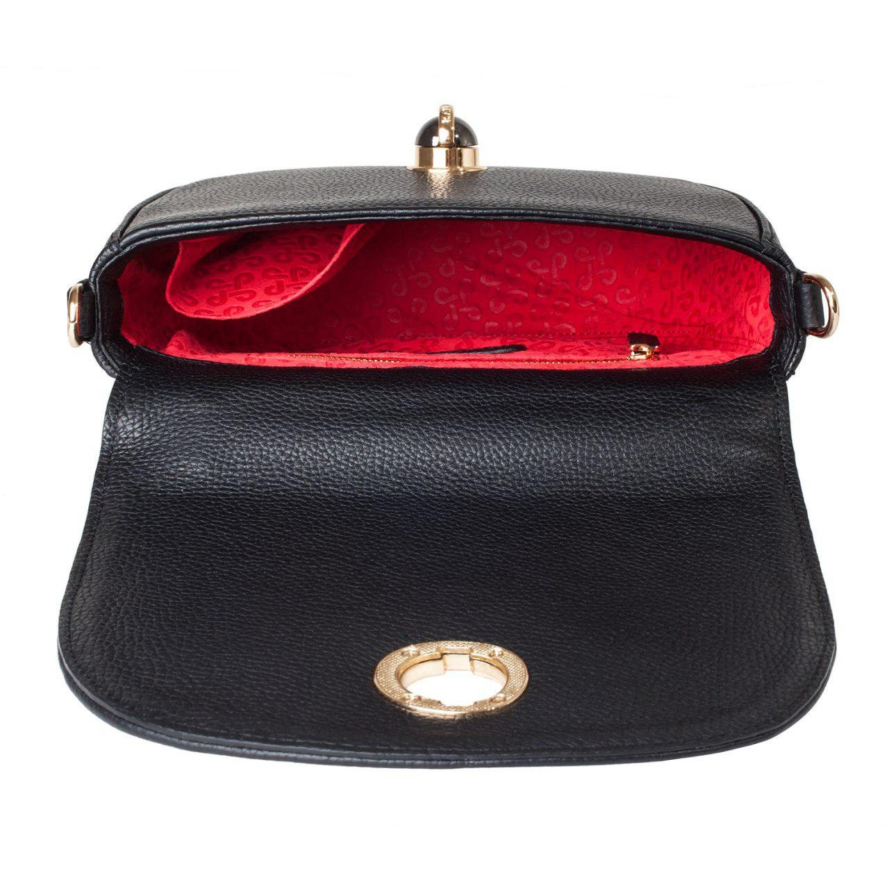 Leather Cross body Bag, Black Leather Shoulder Bag, Women's Leather Crossbody Bag, Leather bag KF-2583 - Image 5