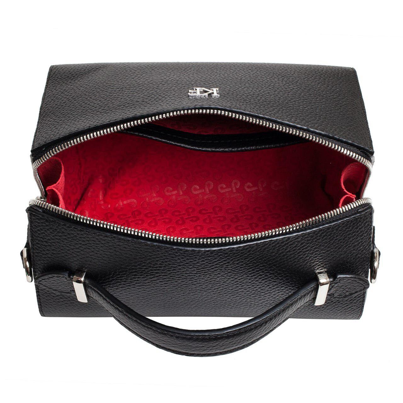 Leather Cross body Bag, Black Leather Shoulder Bag, Women's Leather Crossbody Bag, Leather bag KF-3070 - Image 4