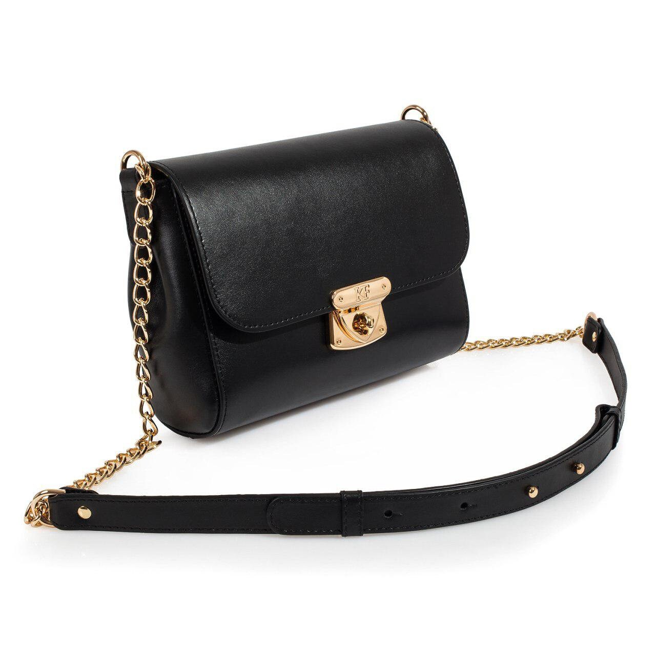 Leather Cross body Bag, Black Leather Shoulder Bag, Women's Leather Crossbody Bag, Leather bag KF-925 - Image 2