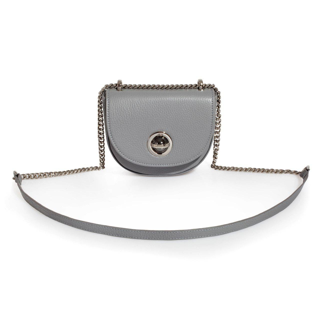 Leather Cross body Bag, Gray Leather Shoulder Bag, Women's Leather Crossbody Bag, Leather bag KF-3196