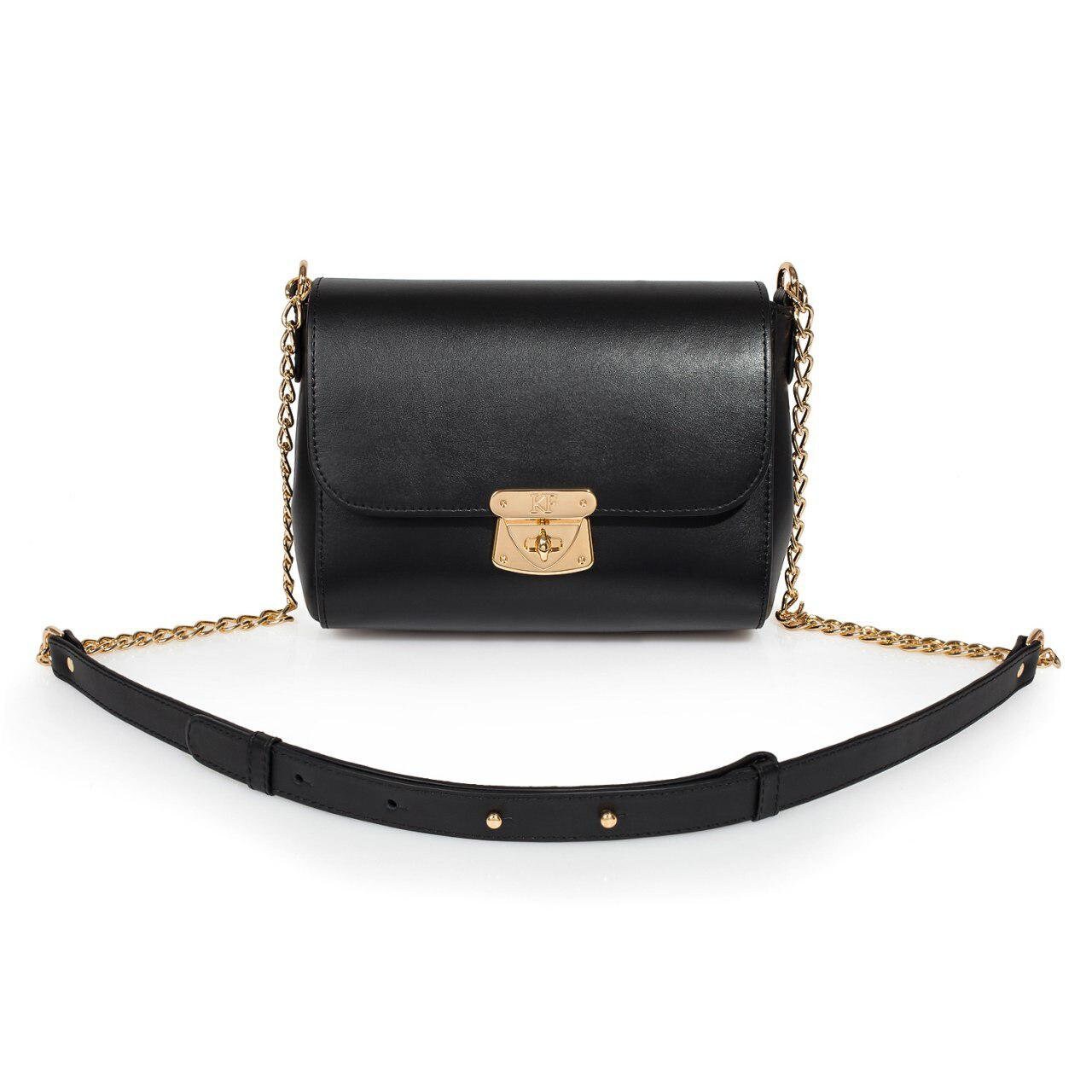 Leather Cross body Bag, Black Leather Shoulder Bag, Women's Leather Crossbody Bag, Leather bag KF-925