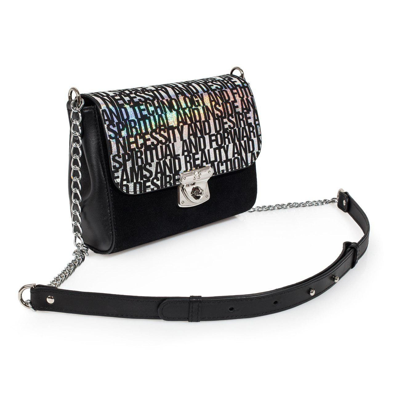 Leather Cross body Bag, Black Leather Shoulder Bag, Women's Leather Crossbody Bag, Leather bag KF-3119 - Image 2
