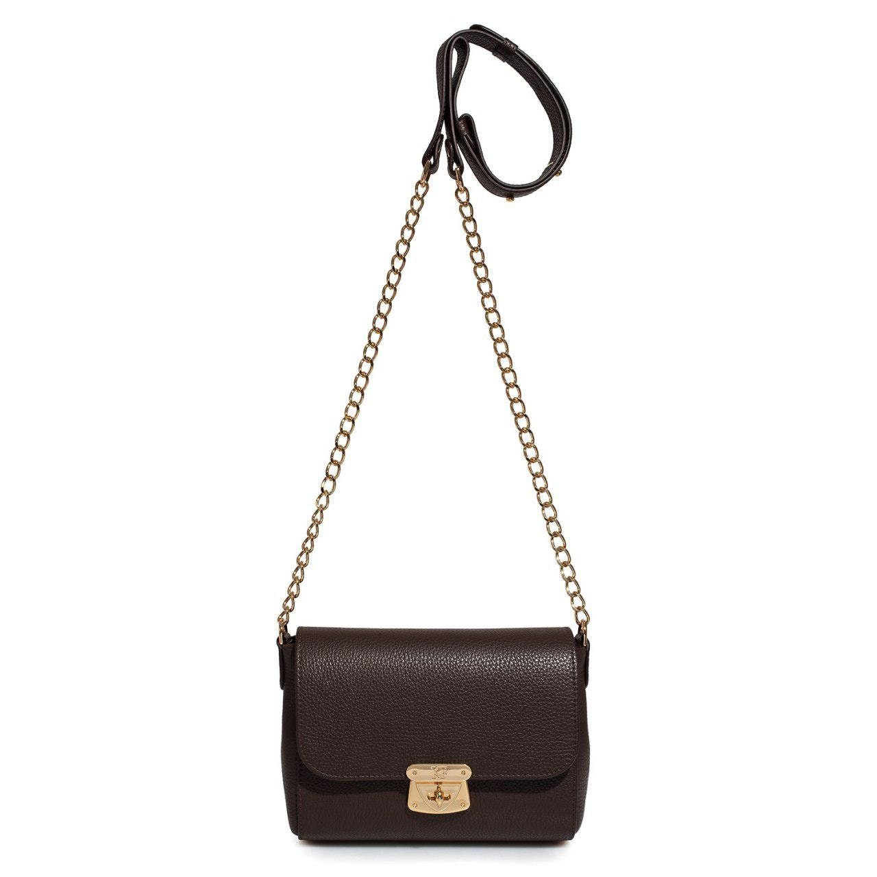 Leather Cross body Bag, Dark brown Leather Shoulder Bag, Women's Leather Crossbody Bag, Leather bag KF-1886 - Image 3