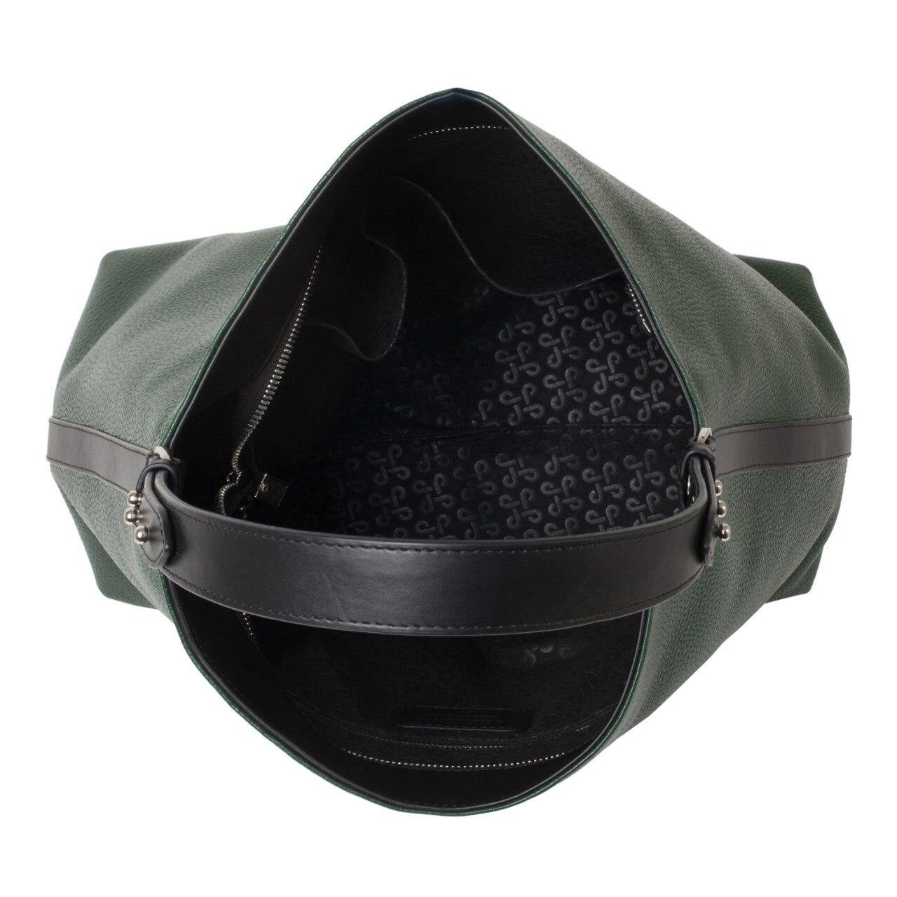 Leather Hobo Bag, Dark green Leather Hobo Bag, Women's Leather Hobo Purse KF-3292 - Image 4