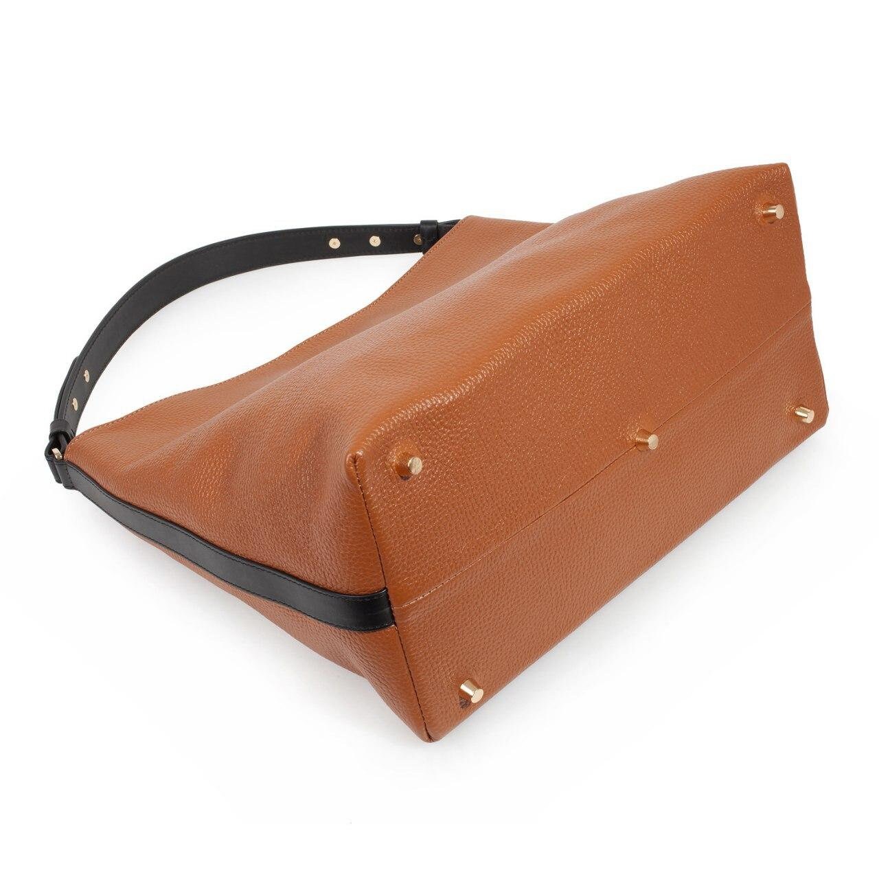 Leather Hobo Bag, Ginger Leather Hobo Bag, Women's Leather Hobo Purse KF-3293 - Image 5