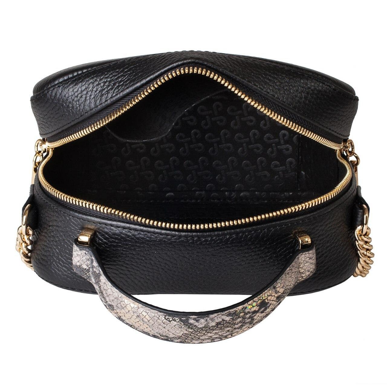 Leather Cross body Bag, Black Leather Shoulder Bag, Women's Leather Crossbody Bag, Leather bag KF-1570 - Image 5
