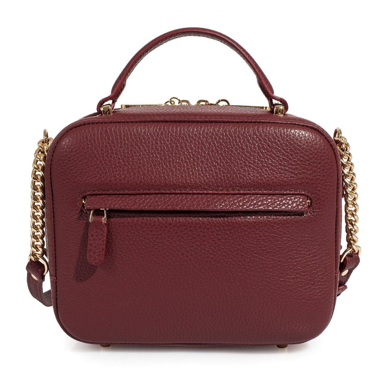 Leather Cross body Bag, Marsala Leather Shoulder Bag, Women's Leather Crossbody Bag, Leather bag KF-1219 - Image 4