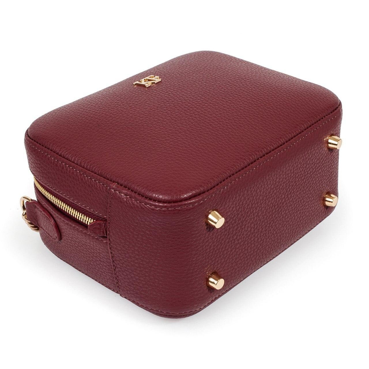 Leather Cross body Bag, Marsala Leather Shoulder Bag, Women's Leather Crossbody Bag, Leather bag KF-1219 - Image 6