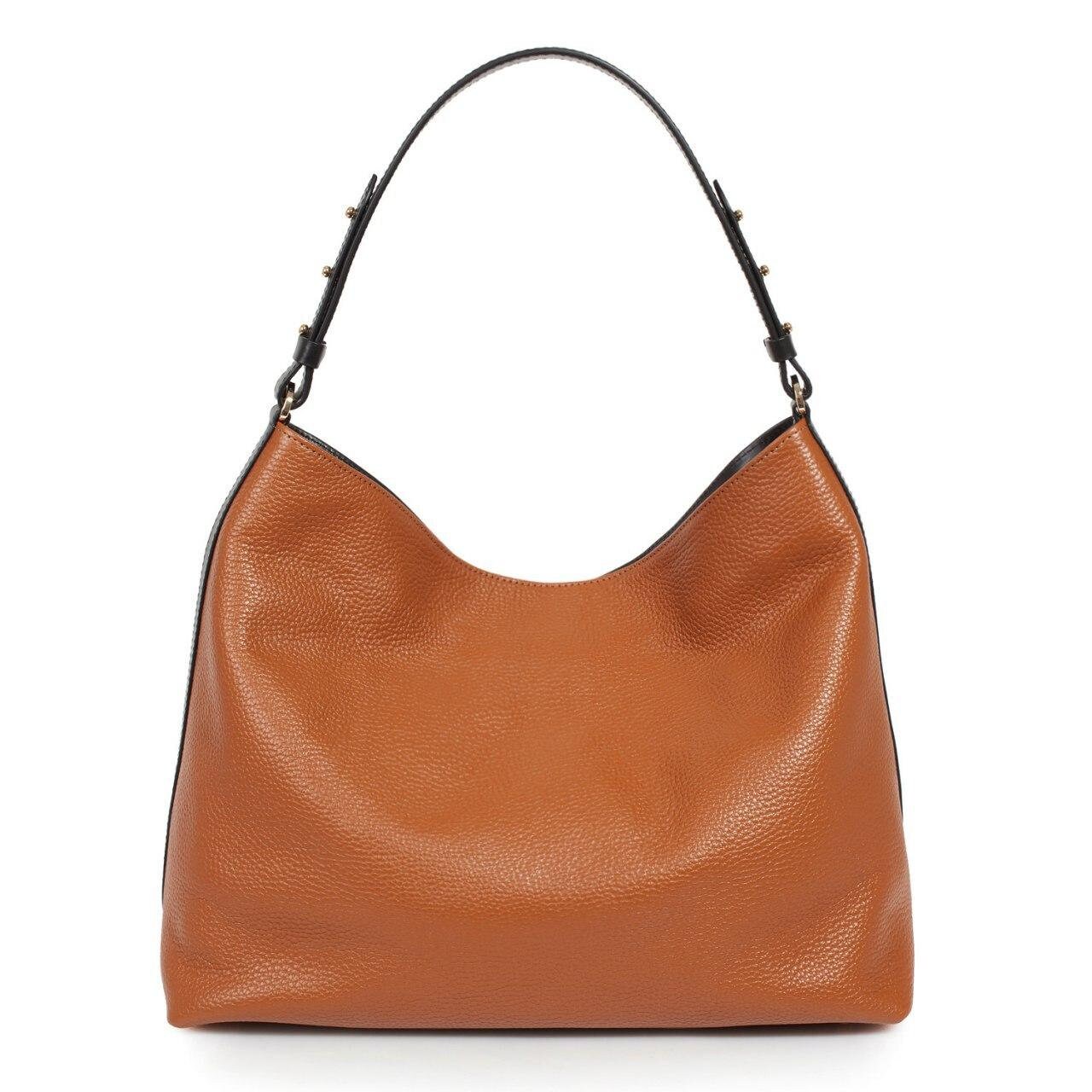 Leather Hobo Bag, Ginger Leather Hobo Bag, Women's Leather Hobo Purse KF-3293 - Image 3