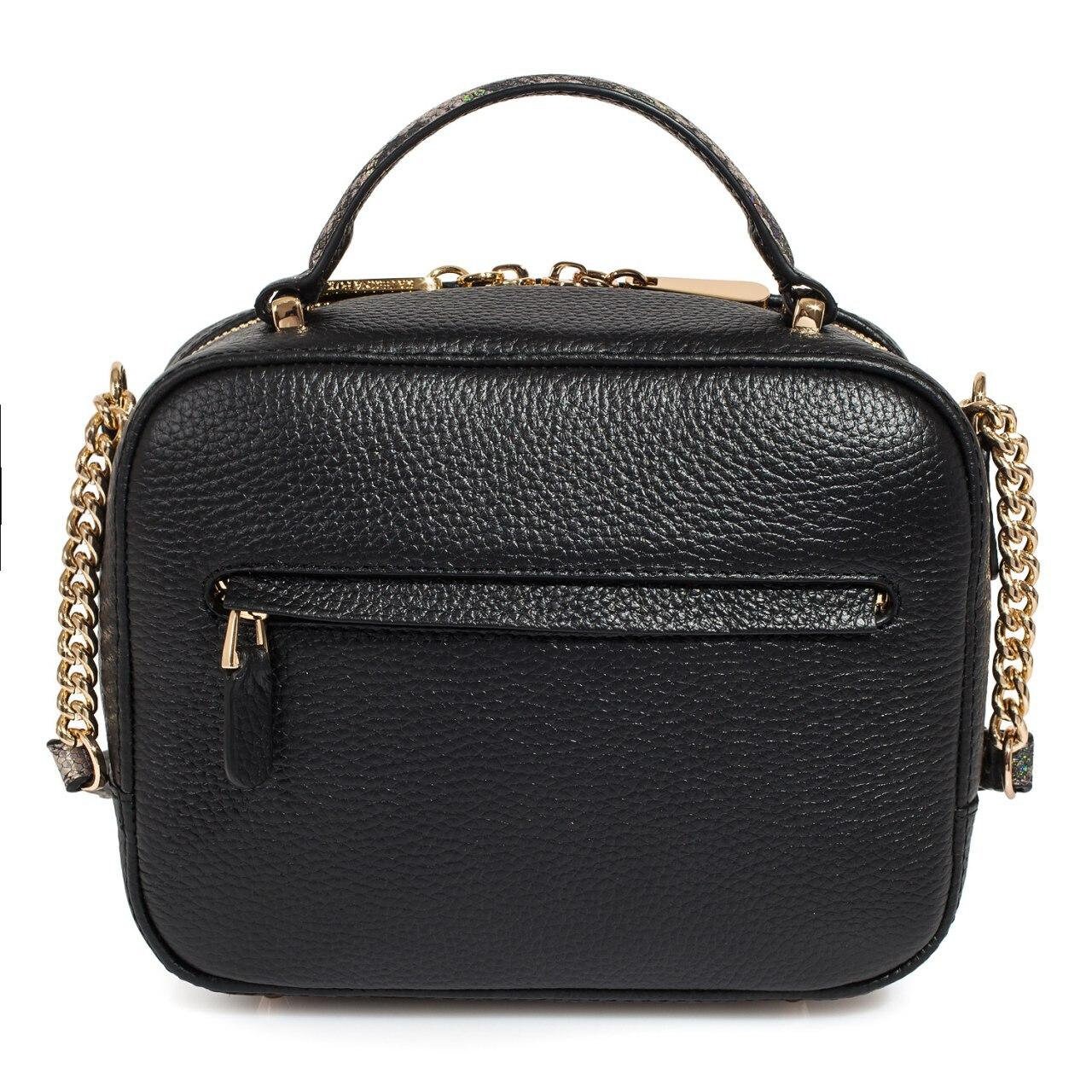 Leather Cross body Bag, Black Leather Shoulder Bag, Women's Leather Crossbody Bag, Leather bag KF-1570 - Image 4