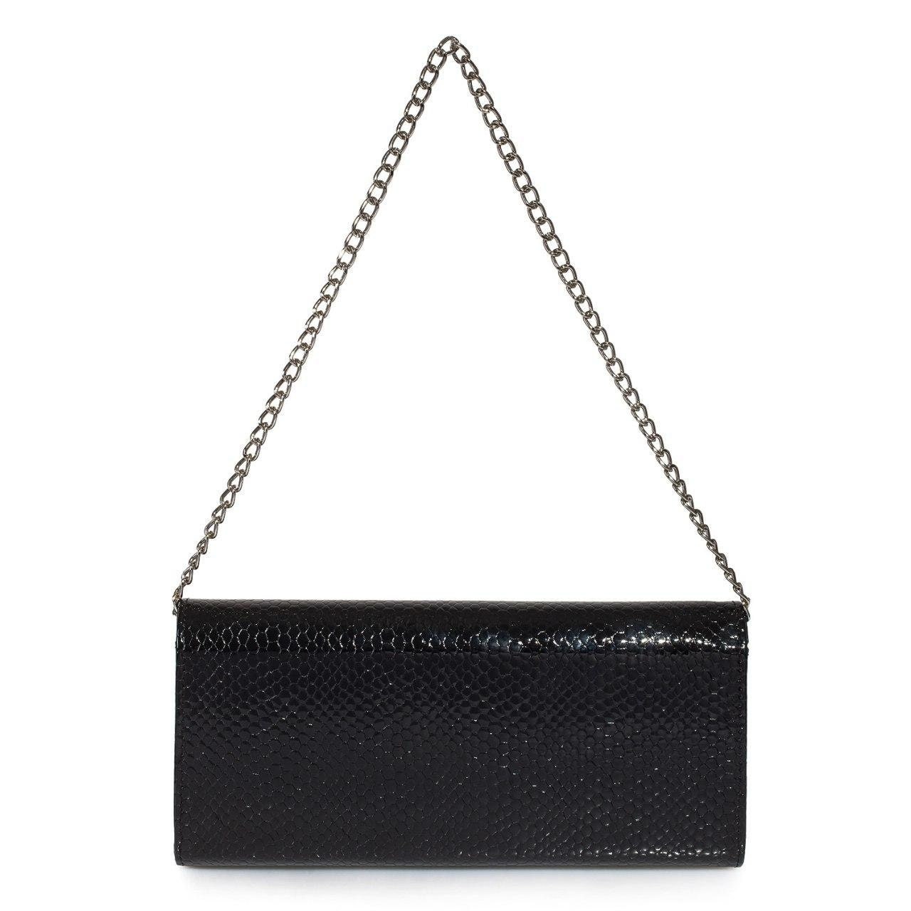 Leather Clutch, Leather Clutch Bag Purse, Black Leather Clutch KF-1336 - Image 3