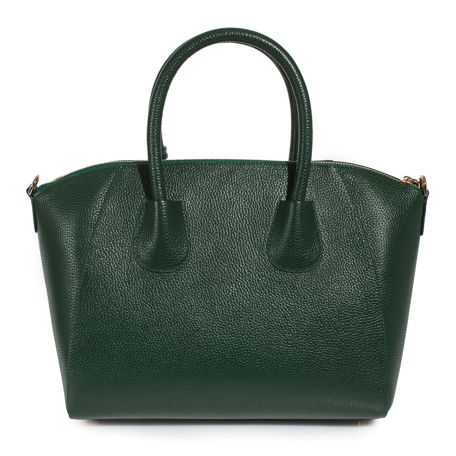 Leather Top Handle Bag, Dark green Leather Handbag Top Handle, Women's Leather Bag KF-2774 - Image 3