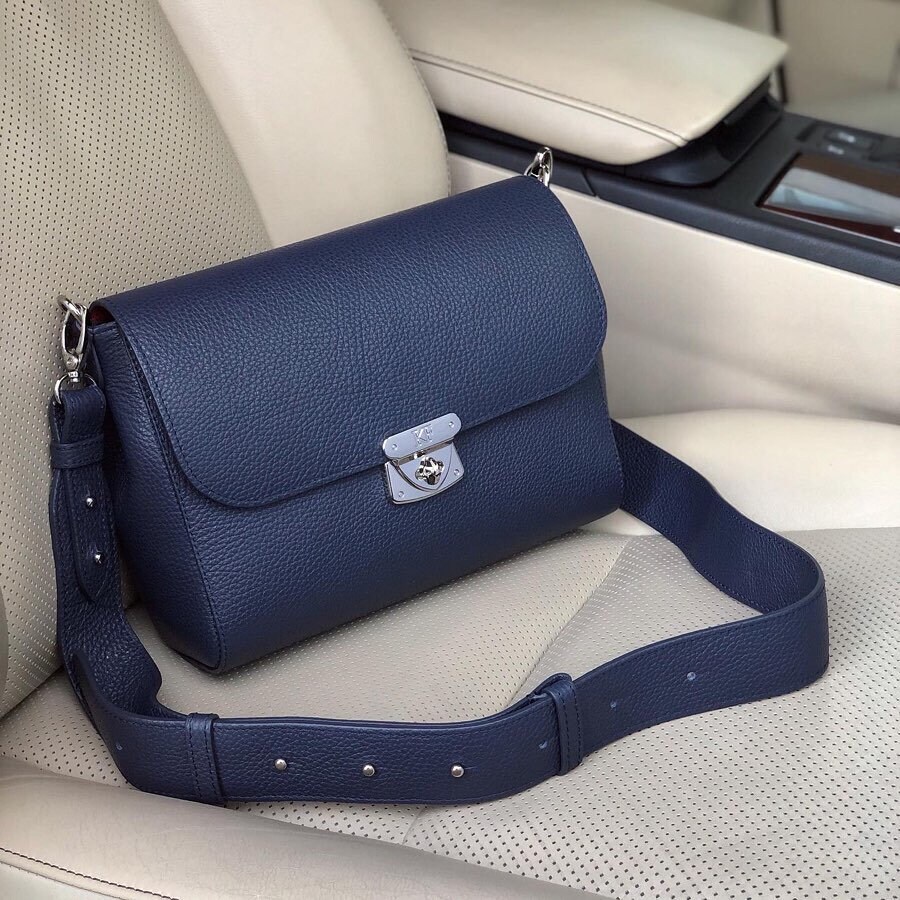Leather Cross body Bag, Dark blue Leather Shoulder Bag, Women's Leather Crossbody Bag, Leather bag KF-3375 - Image 6