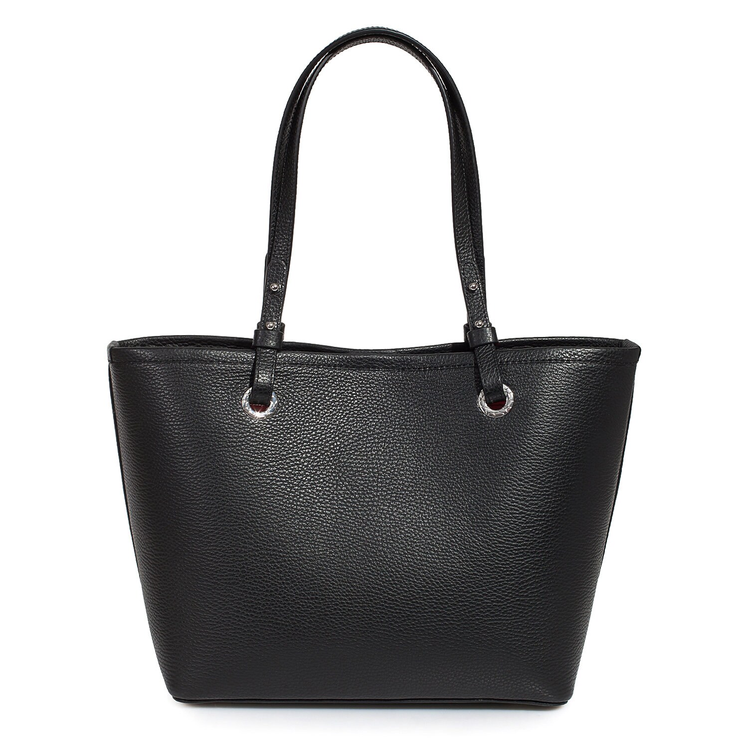 Leather Tote Bag, Black Leather Tote Bag, Women's Leather Tote Bag KF-3466 - Image 3