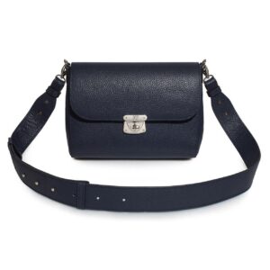 Leather Cross body Bag, Dark blue Leather Shoulder Bag, Women's Leather Crossbody Bag, Leather bag KF-3375