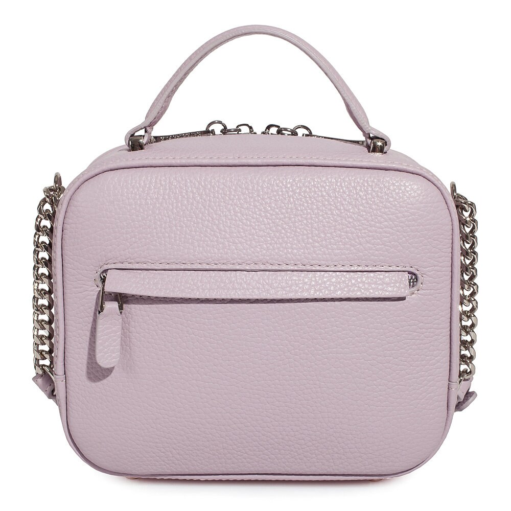 Leather Cross body Bag, Light purple Leather Shoulder Bag, Women's Leather Crossbody Bag, Leather bag KF-3485 - Image 4