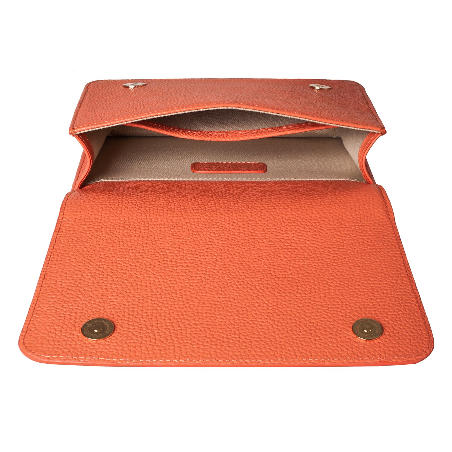 Leather Bag on a chain, Coral Leather Bag, Women's Leather Bag KF-3542 - Image 5