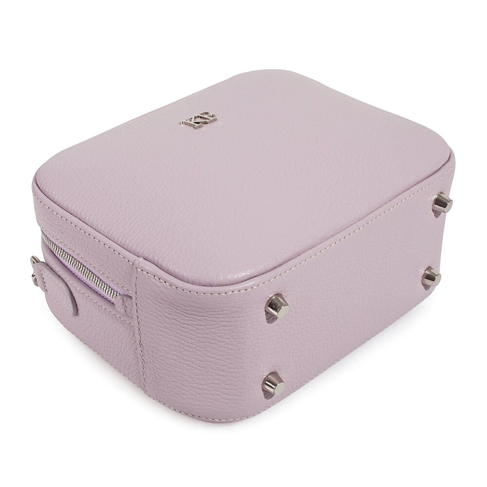Leather Cross body Bag, Light purple Leather Shoulder Bag, Women's Leather Crossbody Bag, Leather bag KF-3485 - Image 6
