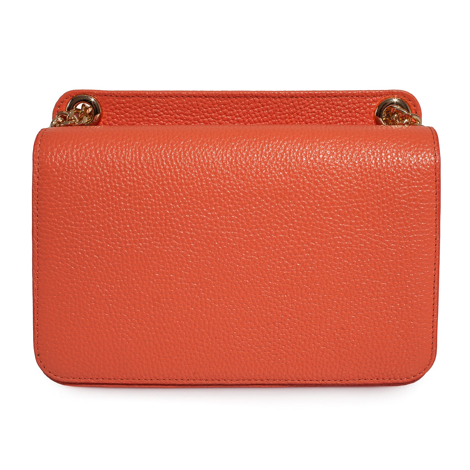 Leather Bag on a chain, Coral Leather Bag, Women's Leather Bag KF-3542 - Image 4