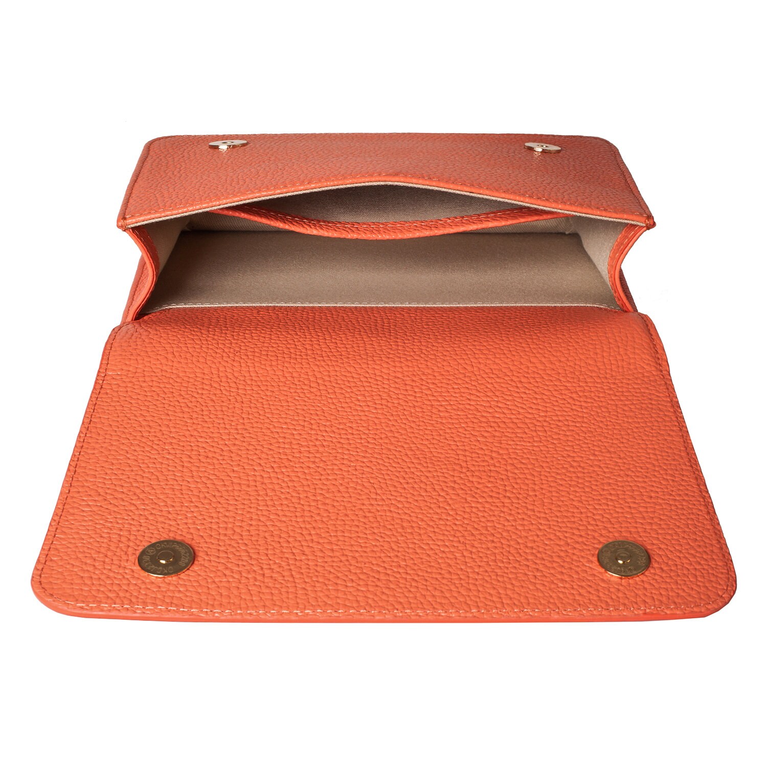 Leather Bag on a chain, Coral Leather Bag, Women's Leather Bag KF-3542 - Image 6