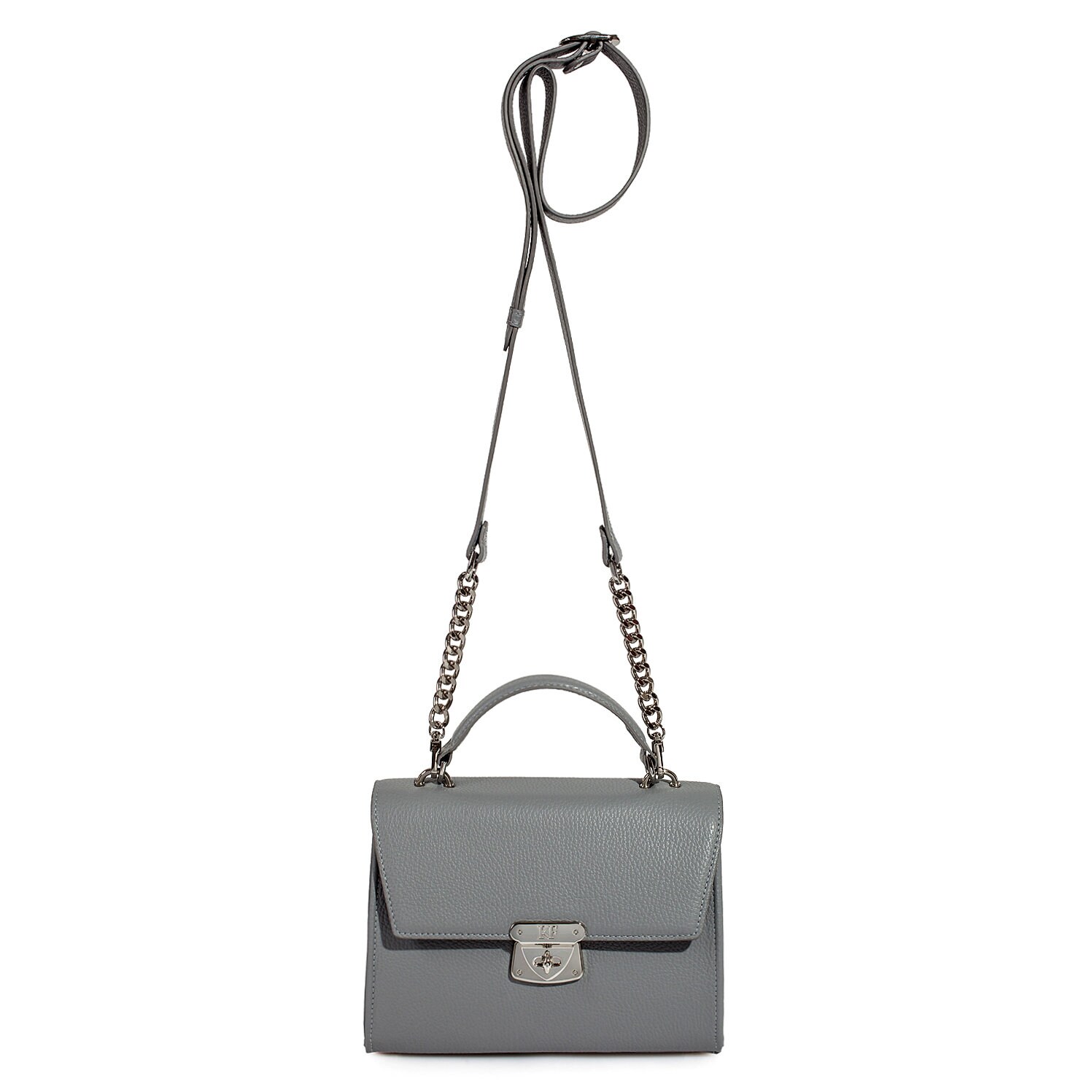 Leather Cross body Bag, Gray Leather Shoulder Bag, Women's Leather Crossbody Bag, Leather bag KF-3527 - Image 2