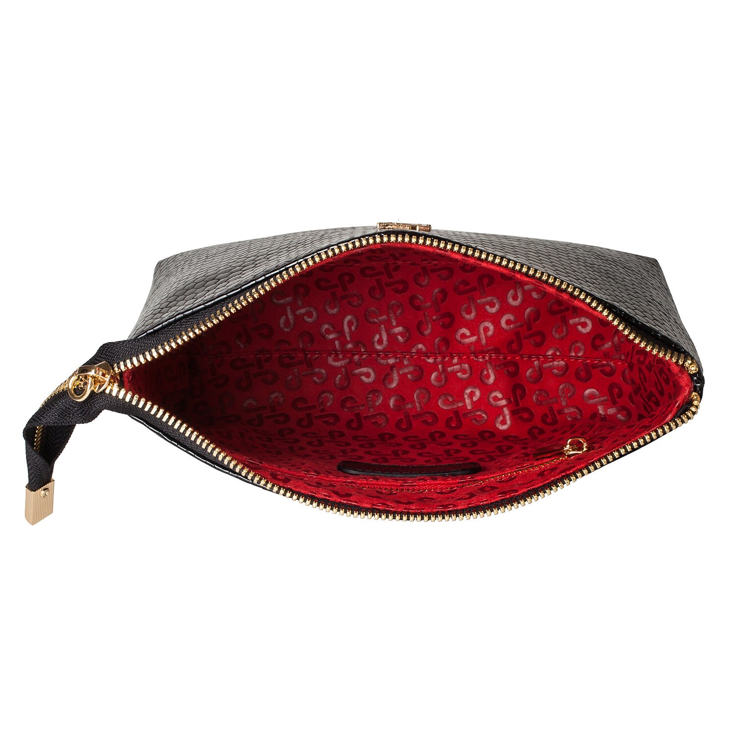 Leather Cosmetic Bag, Genuine Black Leather Pouch, Leather Makeup Case, Make Up Leather Toiletry Bag, Black Cosmetic Bag Pouch KF-3570 - Image 4