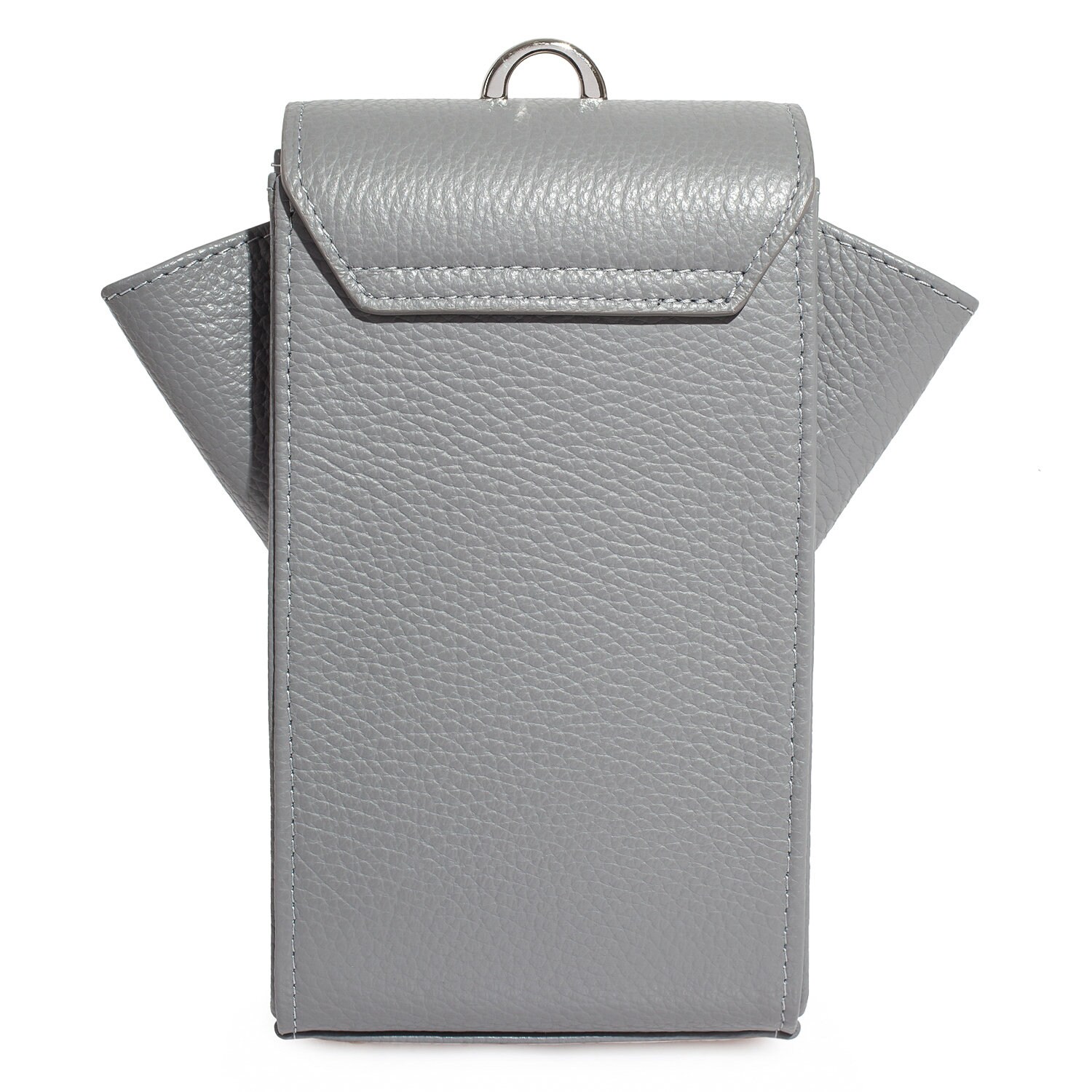 Leather Cross body Bag, Dark gray Leather Shoulder Bag, Women's Leather Crossbody Bag, Leather bag KF-3645 - Image 4