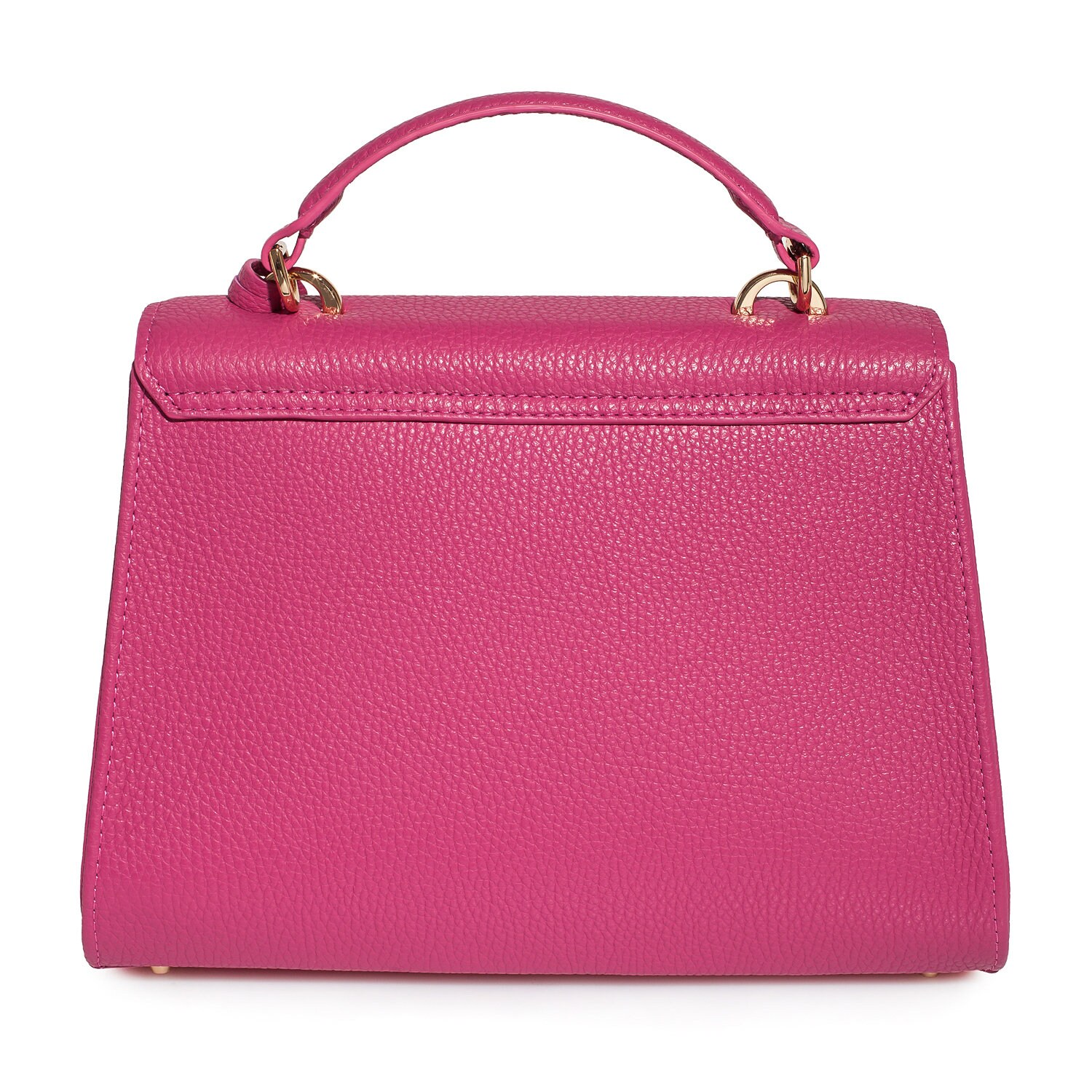 Leather Top Handle Bag, Fuchsia Leather Handbag Top Handle, Women's Leather Bag KF-2818 - Image 4