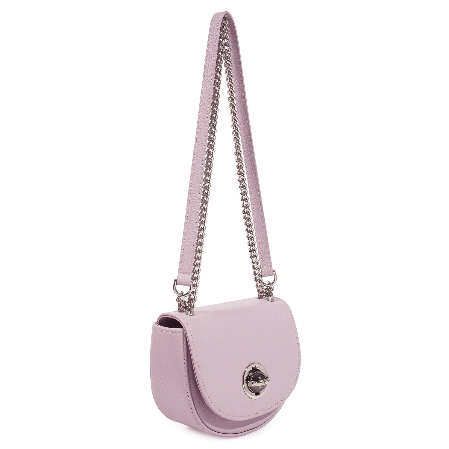 Leather Cross body Bag, Light purple Leather Shoulder Bag, Women's Leather Crossbody Bag, Leather bag KF-3676 - Image 3