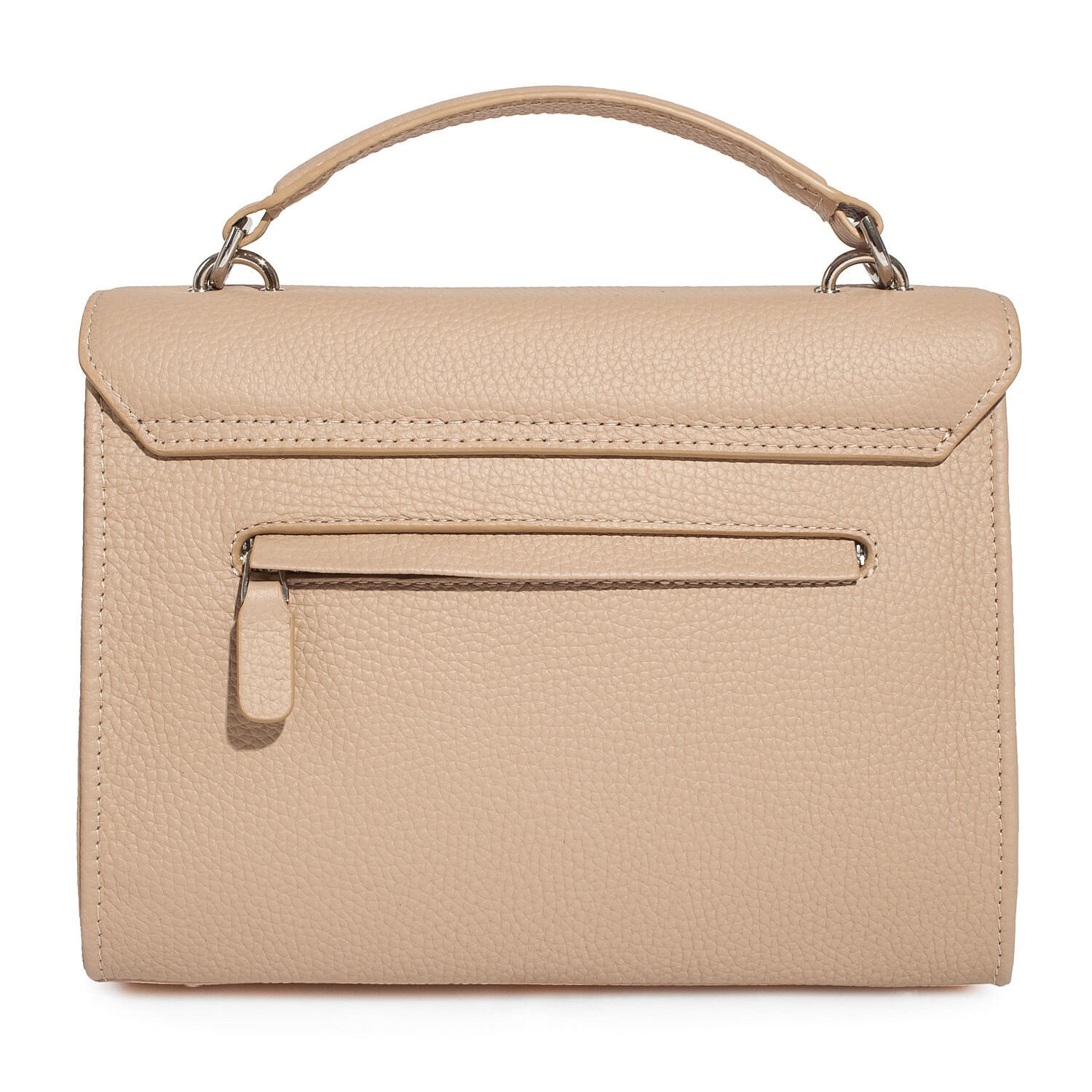 Leather Cross body Bag, Beige Leather Shoulder Bag, Women's Leather Crossbody Bag, Leather bag KF-3691 - Image 4
