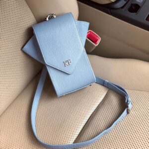 Leather Cross body Bag, Blue Leather Shoulder Bag, Women's Leather Crossbody Bag, Leather bag KF-3634