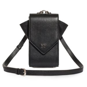 Leather Cross body Bag, Black Leather Shoulder Bag, Women's Leather Crossbody Bag, Leather bag KF-3633