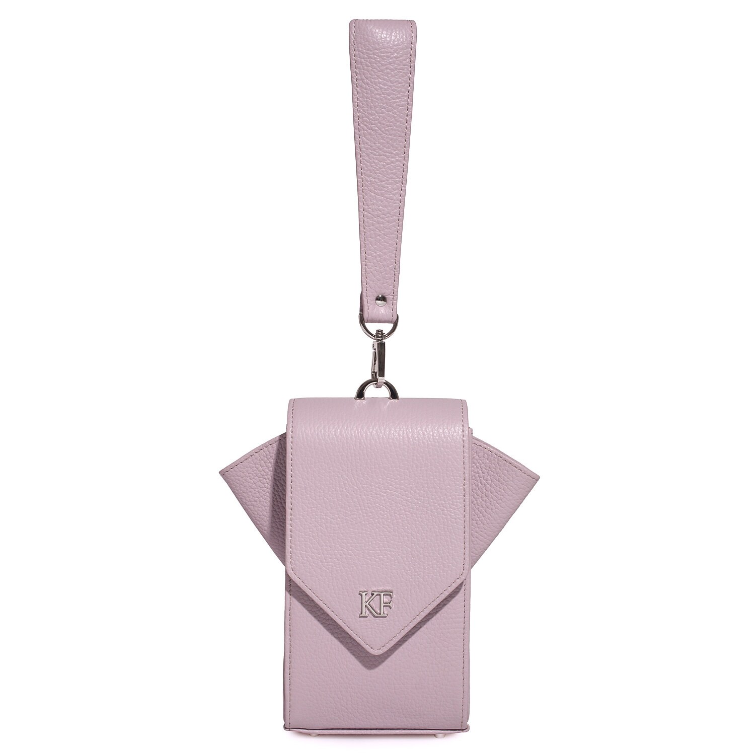 Leather Cross body Bag, Light purple Leather Shoulder Bag, Women's Leather Crossbody Bag, Leather bag KF-3671 - Image 3