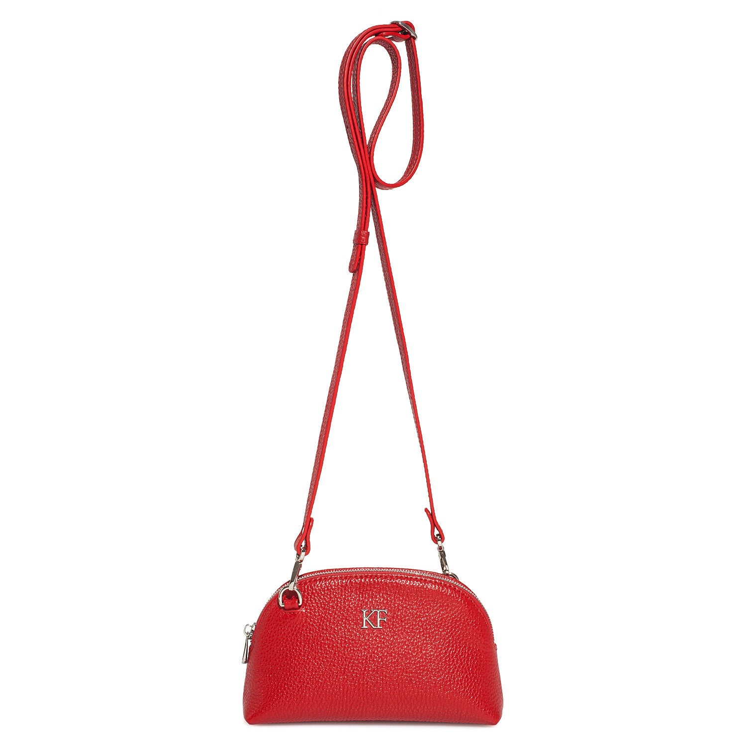 Leather Cross body Bag, Red Leather Shoulder Bag, Women's Leather Crossbody Bag, Leather bag KF-3754 - Image 2