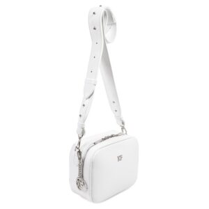 Leather Cross body Bag, White Leather Shoulder Bag, Women's Leather Crossbody Bag, Leather bag KF-3039