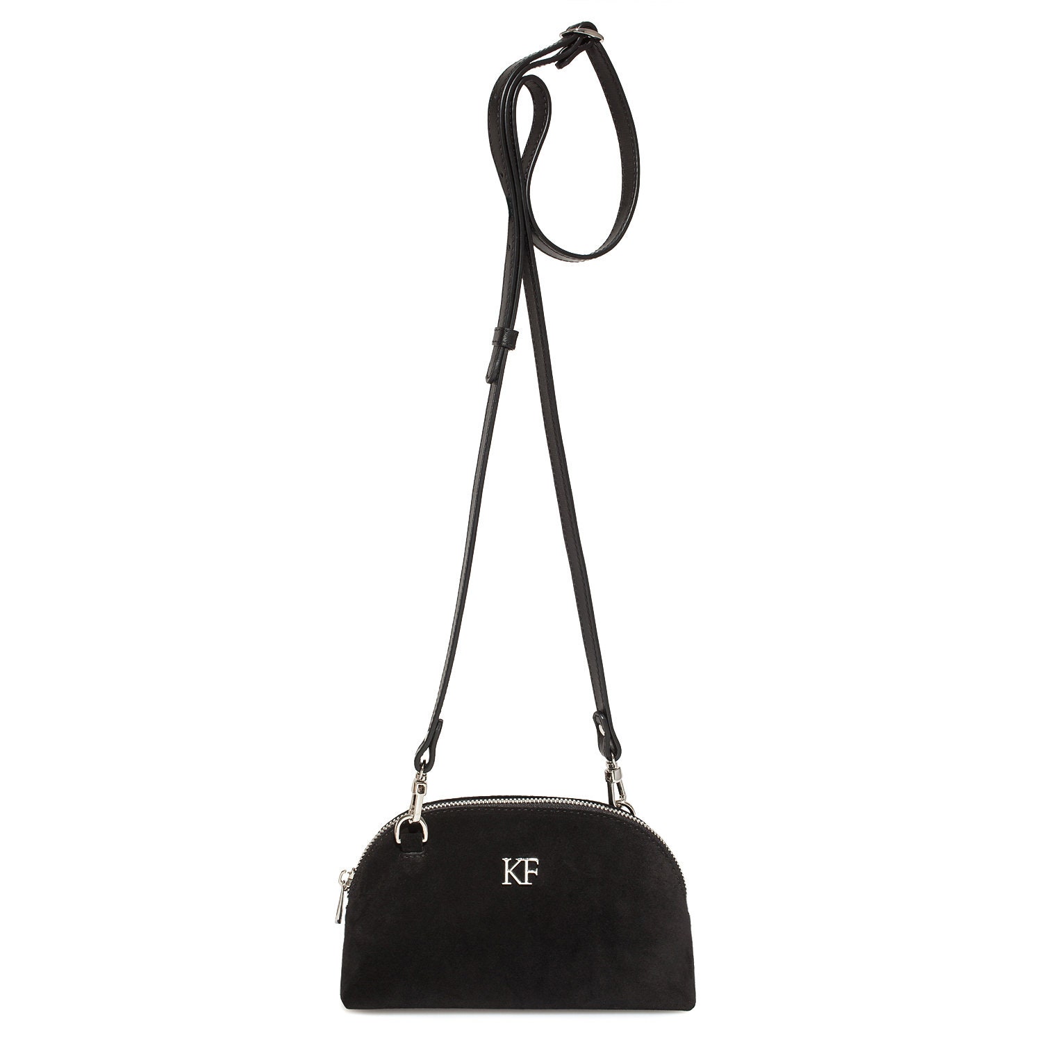 Leather Cross body Bag, Black Leather Shoulder Bag, Women's Leather Crossbody Bag, Leather bag KF-3759 - Image 3