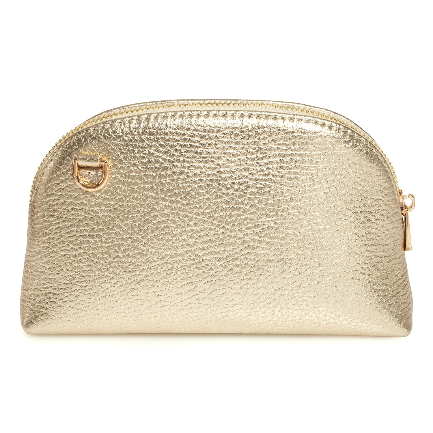 Leather Cross body Bag, Gold Leather Shoulder Bag, Women's Leather Crossbody Bag, Leather bag KF-3785 - Image 4
