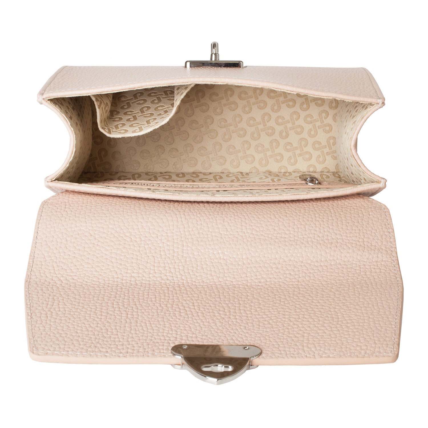 Leather Cross body Bag, Beige Leather Shoulder Bag, Women's Leather Crossbody Bag, Leather bag KF-3889 - Image 5