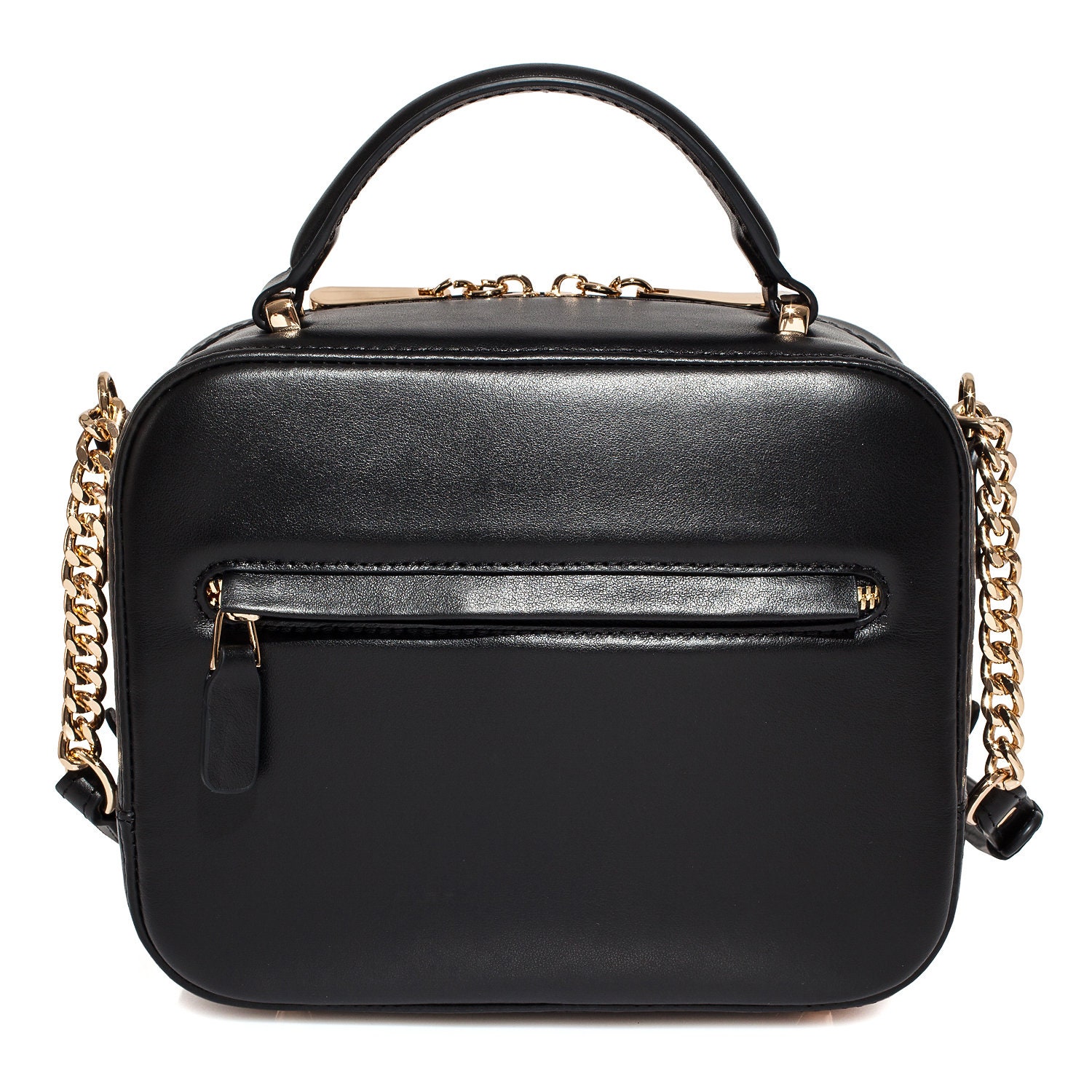 Leather Cross body Bag, Black Leather Shoulder Bag, Women's Leather Crossbody Bag, Leather bag KF-3920 - Image 5