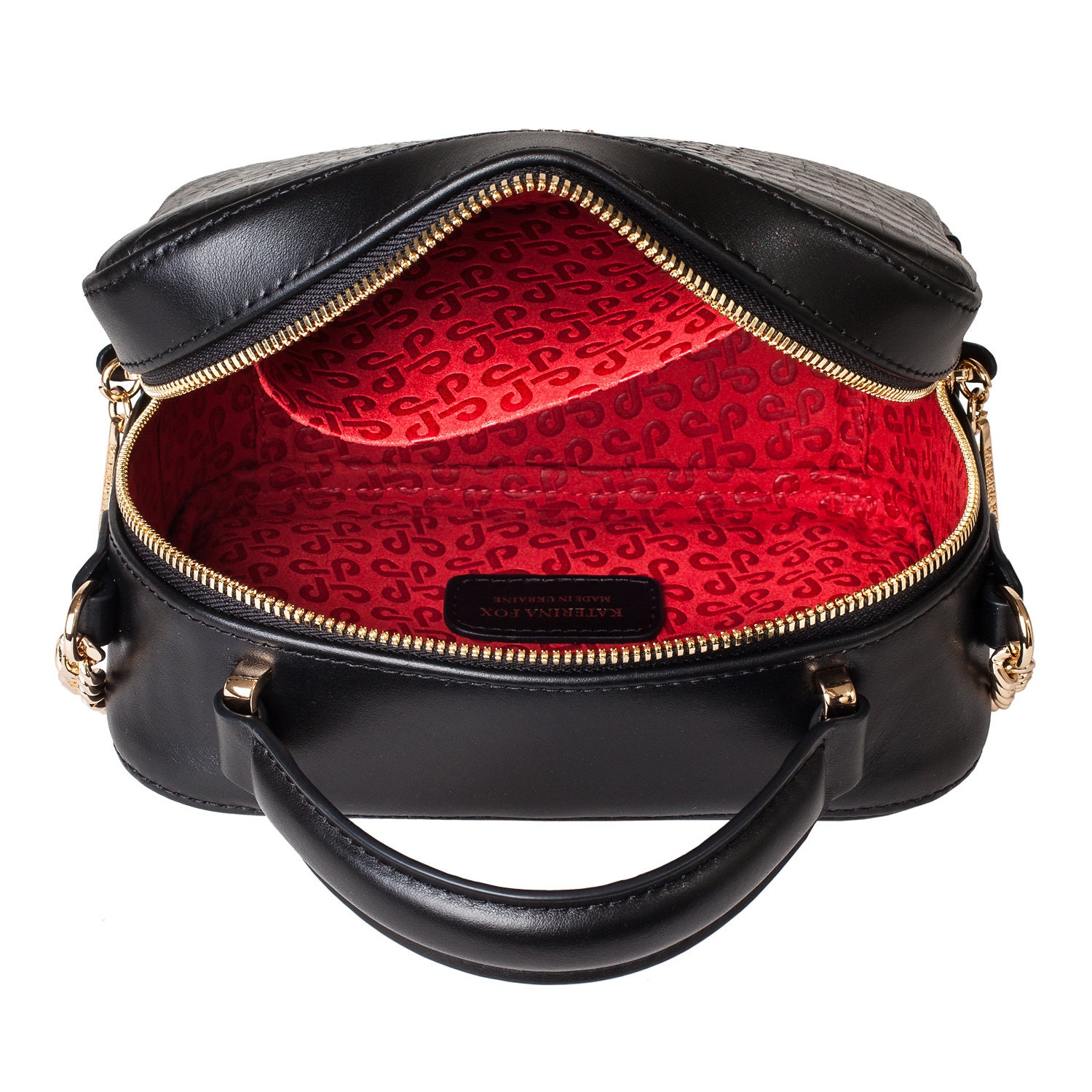 Leather Cross body Bag, Black Leather Shoulder Bag, Women's Leather Crossbody Bag, Leather bag KF-3920 - Image 6