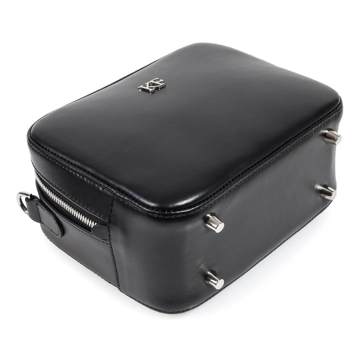 Leather Cross body Bag, Black Leather Shoulder Bag, Women's Leather Crossbody Bag, Leather bag KF-3847 - Image 7