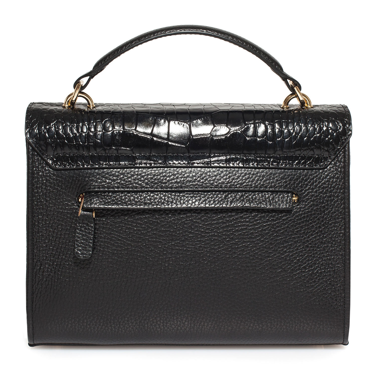 Leather Cross body Bag, Black Leather Shoulder Bag, Women's Leather Crossbody Bag, Leather bag KF-3964 - Image 5