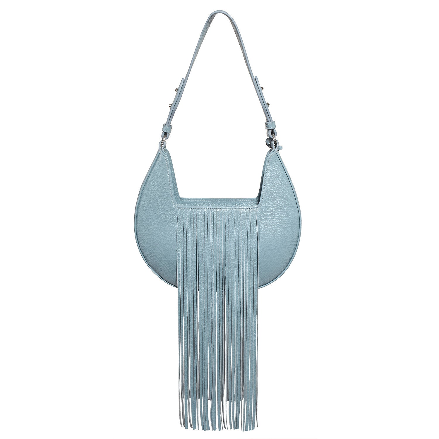 Leather Shoulder Bag, Blue Leather Shoulder Bag, Leather bag KF-4312 - Image 6
