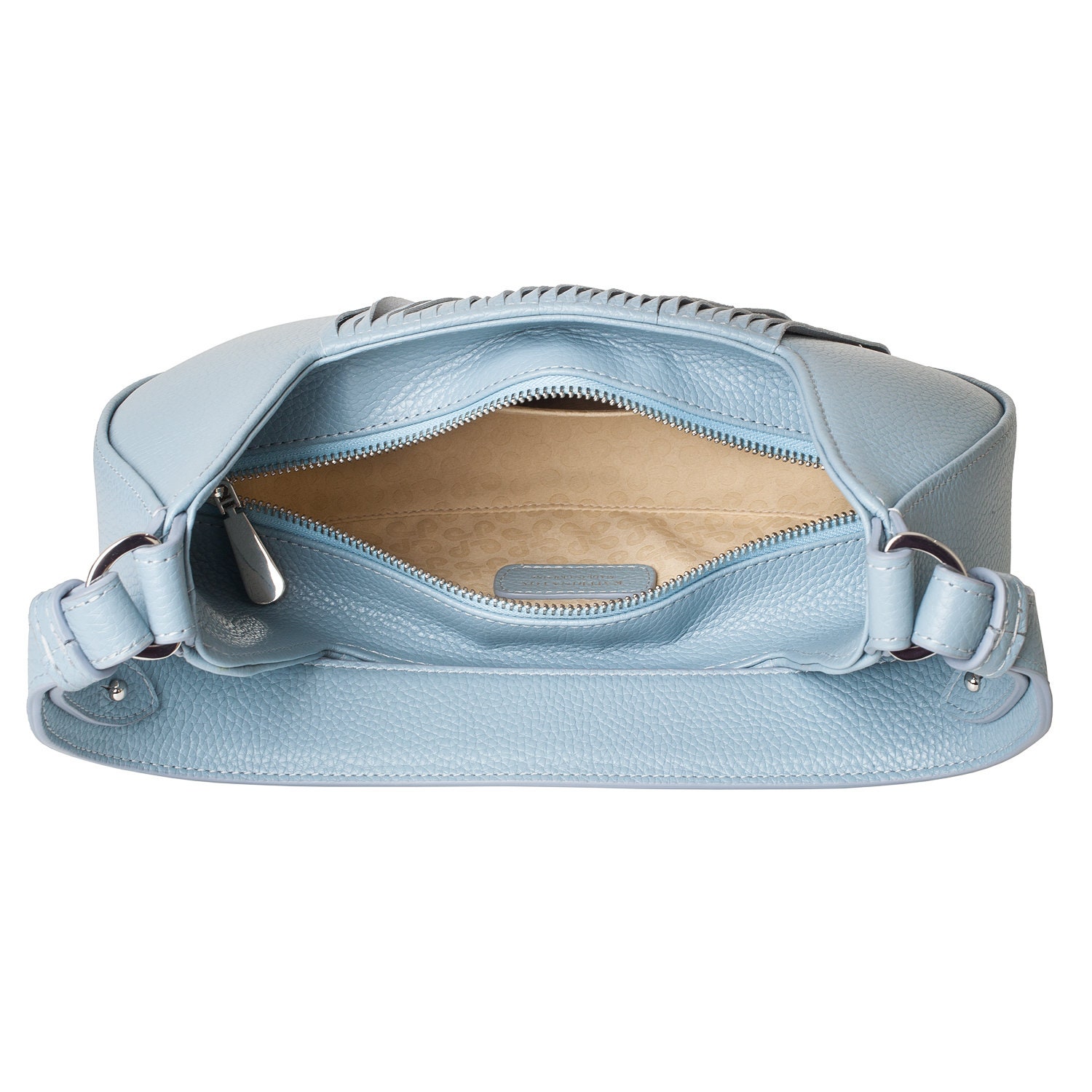 Leather Shoulder Bag, Blue Leather Shoulder Bag, Leather bag KF-4312 - Image 7
