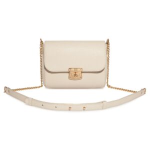 Leather Crossbody Bag, Light beige Leather Shoulder Bag, Women's Leather Cross body Bag, Leather bag KF-3958