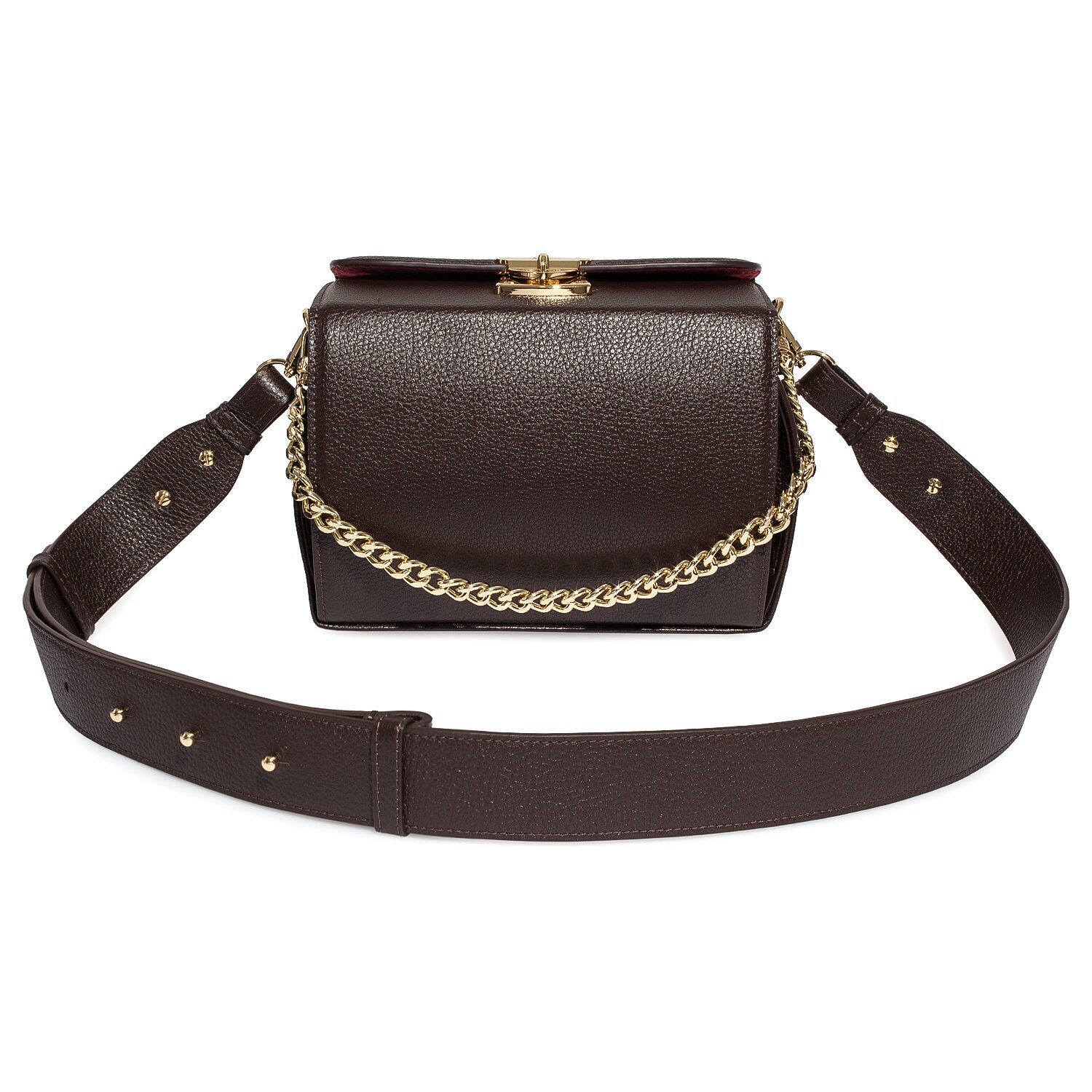 Leather Crossbody Bag, Brown Leather Shoulder Bag, Women's Leather Cross body Bag, Leather bag KF-4498