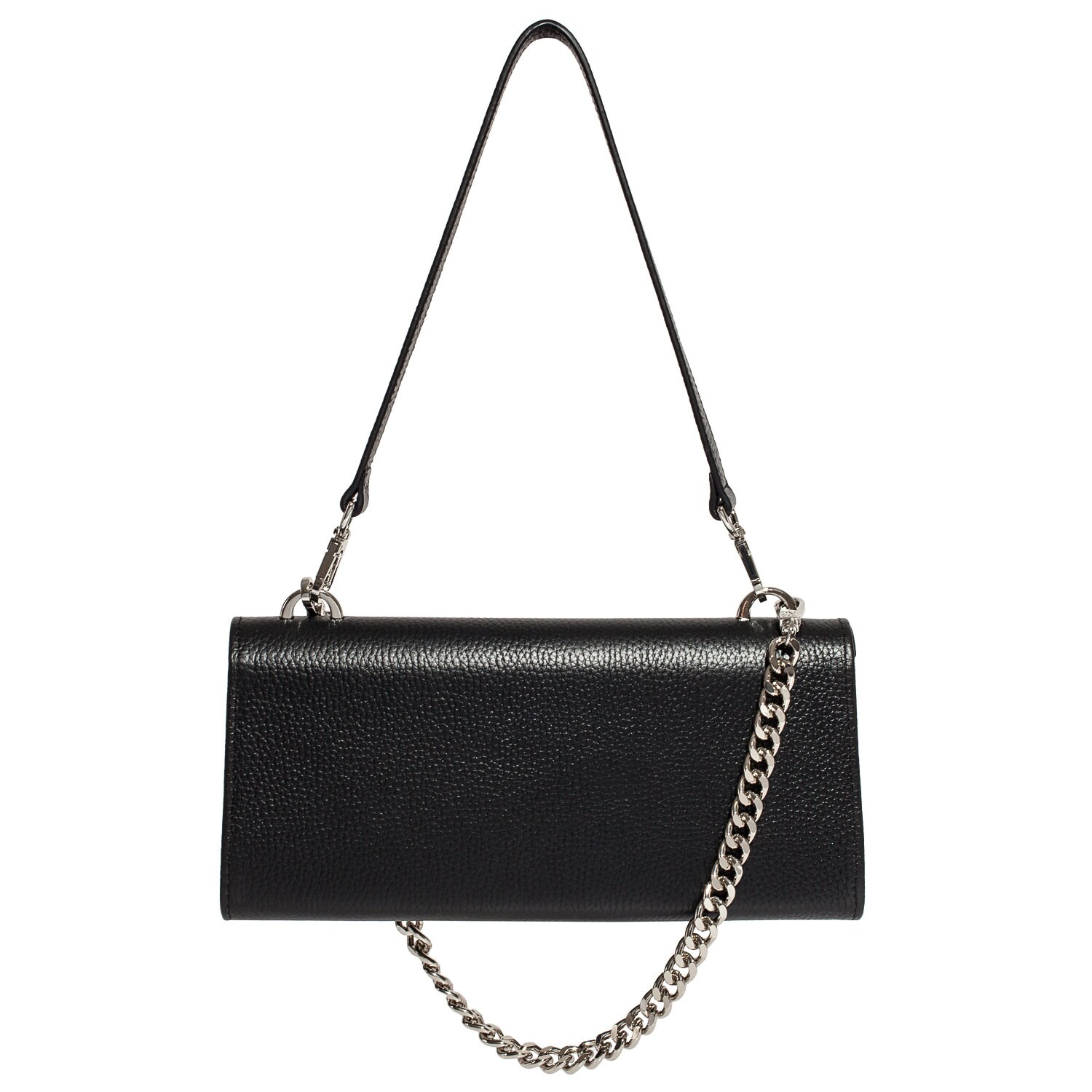 Black Leather Shoulder Bag, Leather Clutch, Leather bag KF-4514 - Image 3