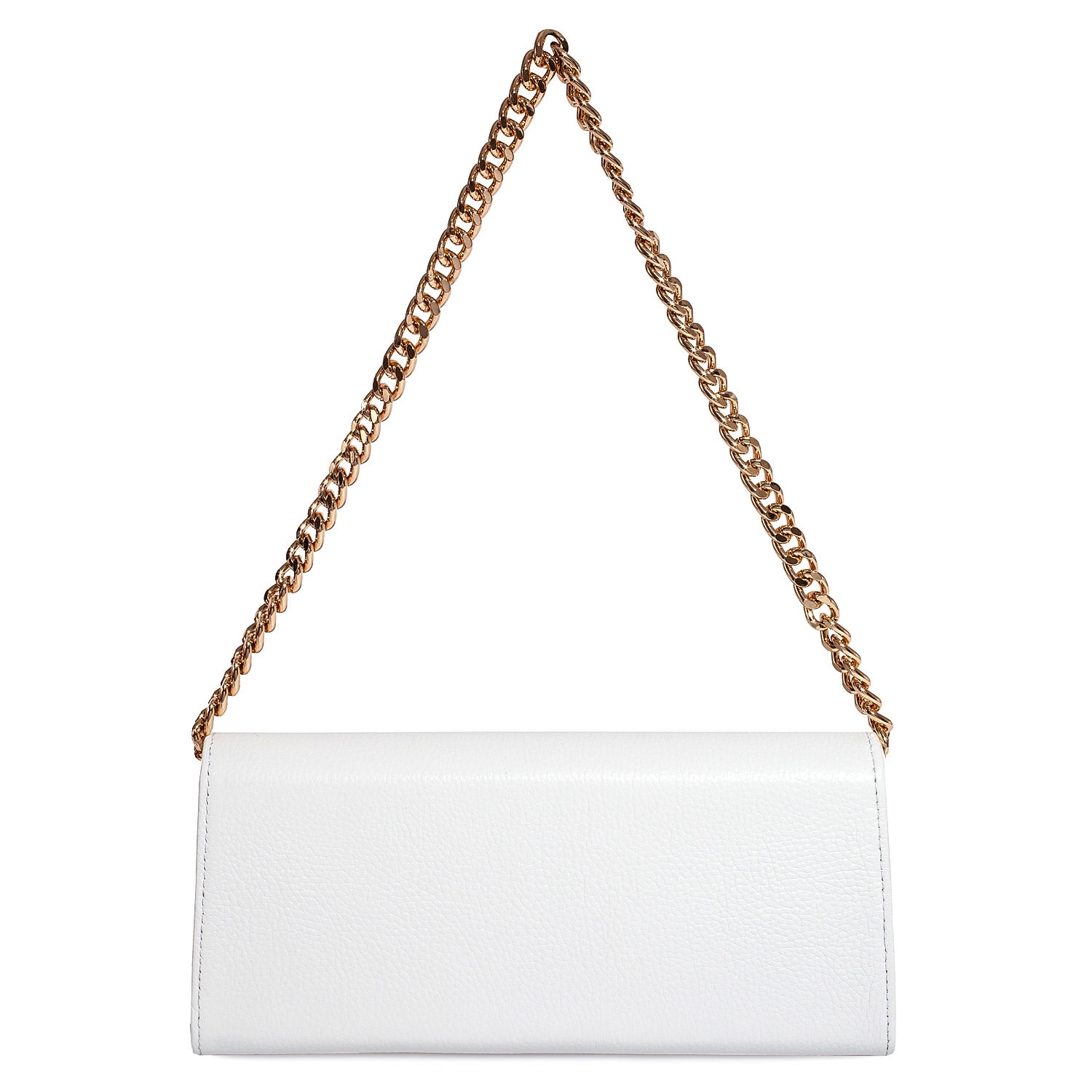 Leather Clutch, Leather Clutch Bag Purse, White Leather Clutch KF-4343 - Image 4
