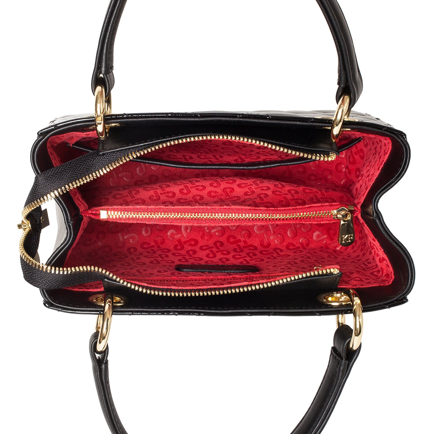 Patent Leather Top Handle Bag, Green Leather Handbag Top Handle, Women's Leather Bag KF-4169 - Image 6